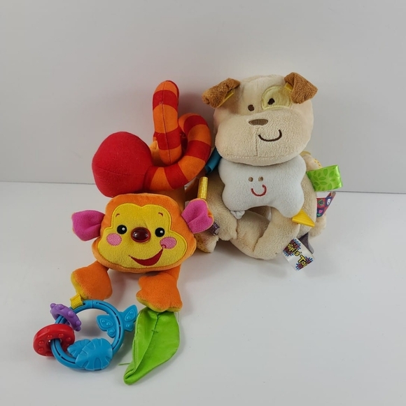 Baby Activity set of 2 Spiral Hanging Toy Pushchair Stroller Bedding Car Seat - Picture 7 of 7